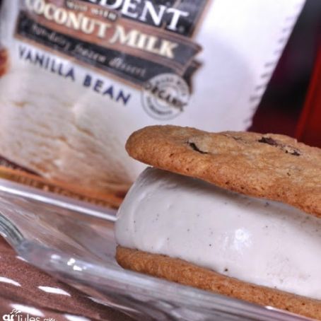 Chocolate Chip Ice Cream Sandwiches, GF
